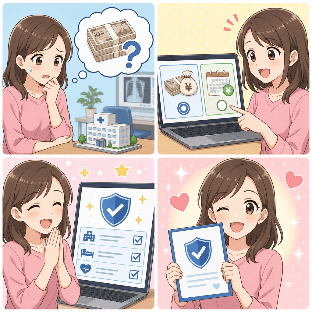 プランを選んでみましょう 4コマ漫画