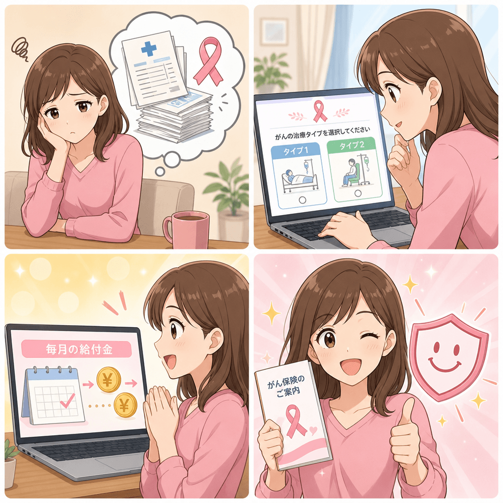 プランを選んでみましょう 4コマ漫画