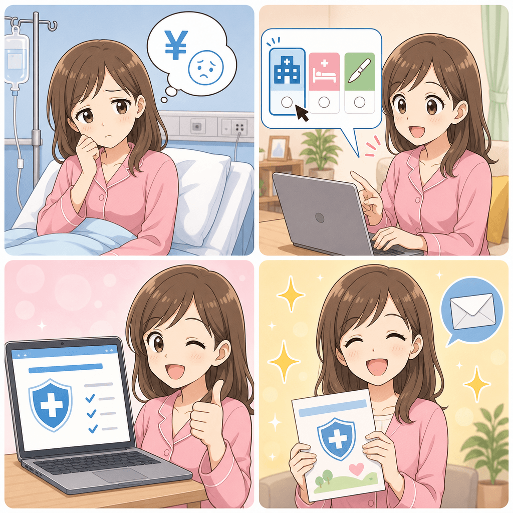 プランを選んでみましょう 4コマ漫画