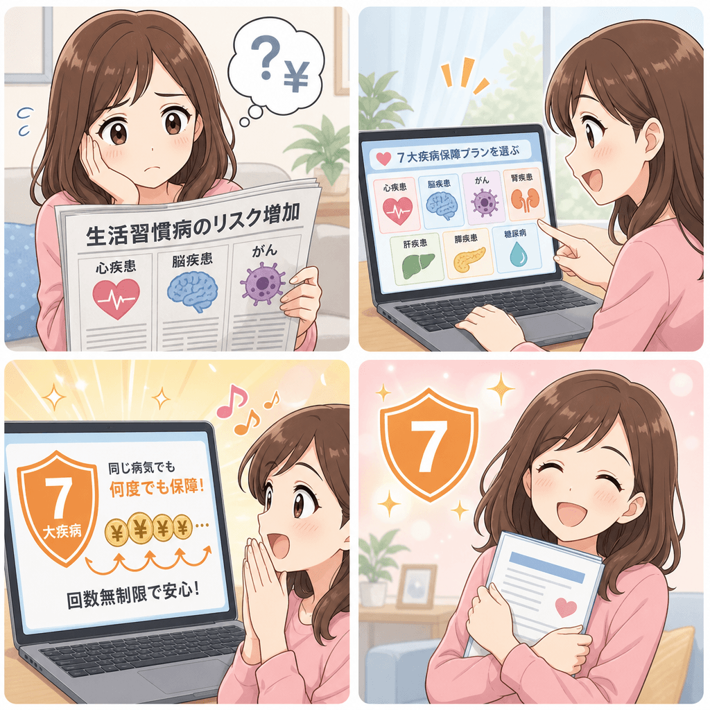 プランを選んでみましょう 4コマ漫画